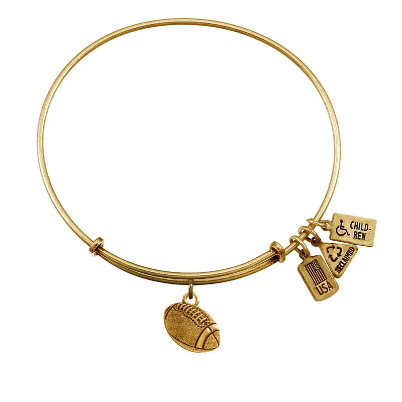 Football Charm Bangle