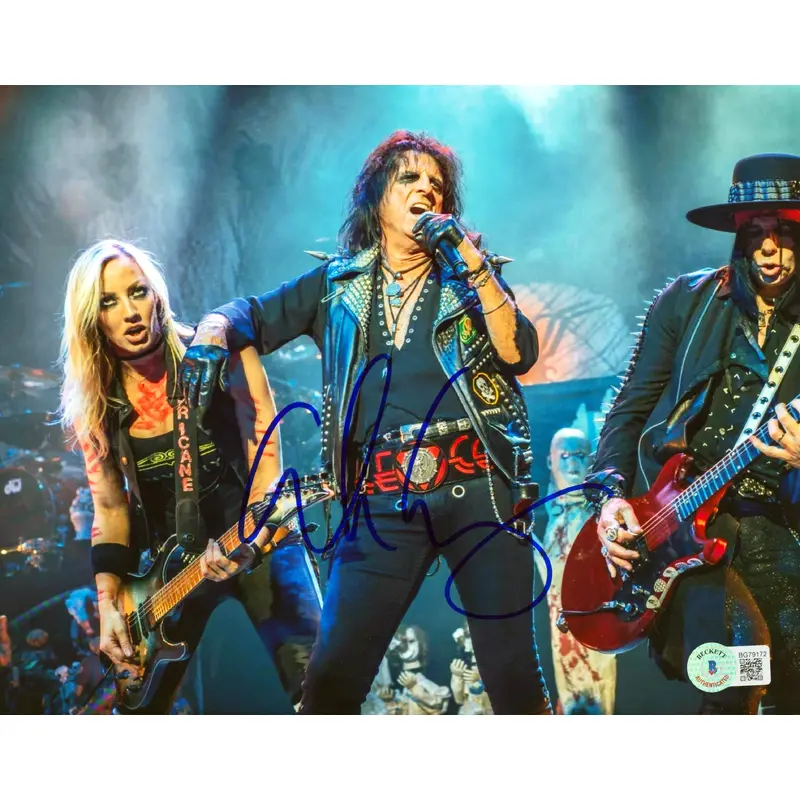 Alice Cooper Authentic Signed 8x10 Photo Autographed BAS #BG79172