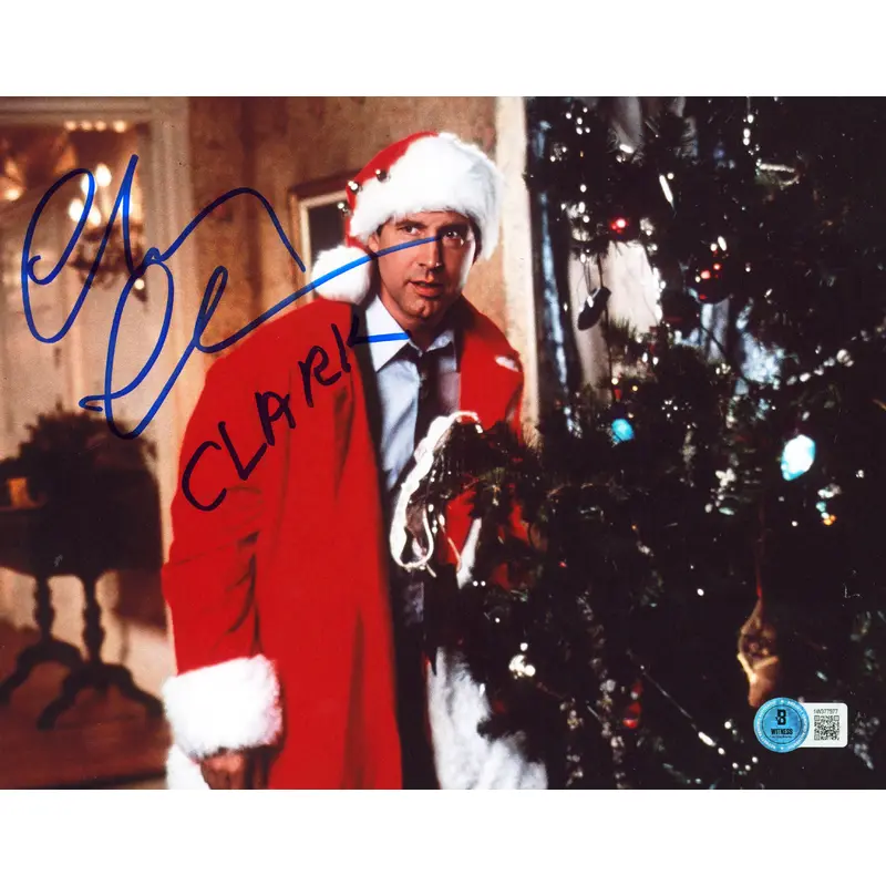 Chevy Chase Christmas Vacation "Clark" Authentic Signed 8x10 Photo BAS #1W377577