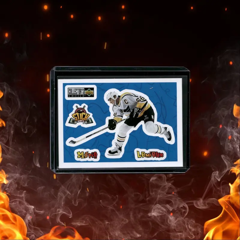 1996-97 Collector's Choice Stick'ums Mario Lemieux #S7