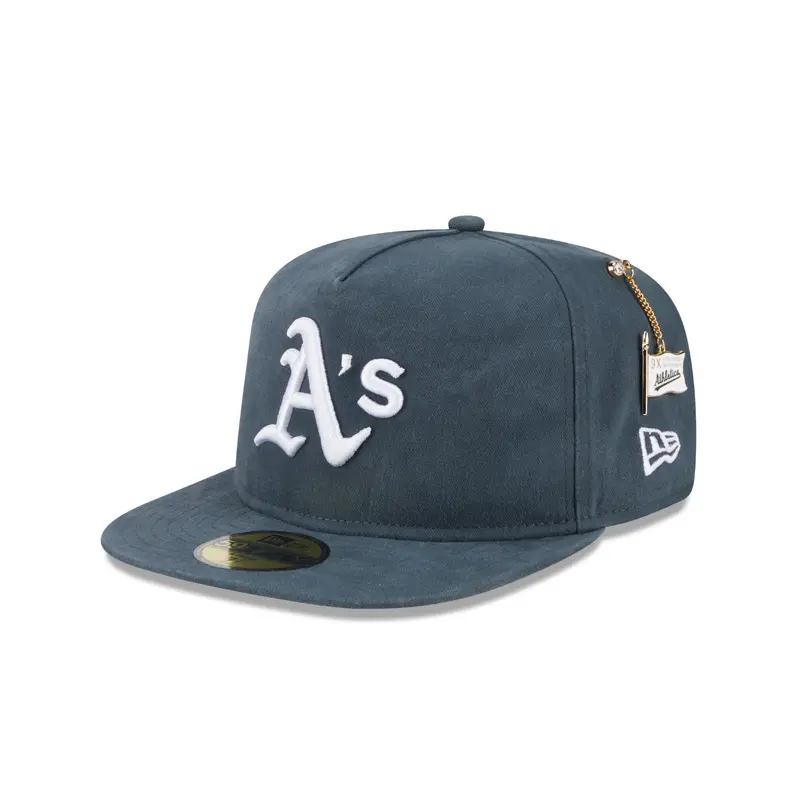 New Era - 59FIFTY Fitted A-Frame Cap - Championship Side Flag - Oakland Athletics - Green