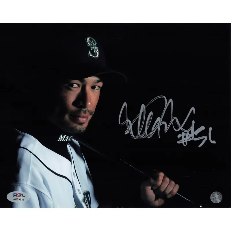 Ichiro Suzuki signed 8x10 photo PSA/DNA Seattle Mariners