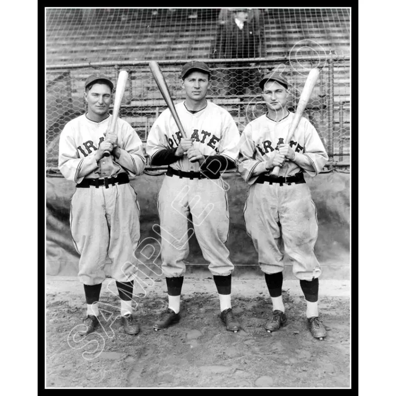 Lloyd Waner Paul Waner 8X10 Photo - Freddie Lindstrom 1933 Pittsburgh Pirates - 2074