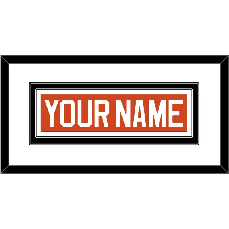 Philadelphia Nameplate - Reverse Retro Orange (2020-2021) - Double Mat 4