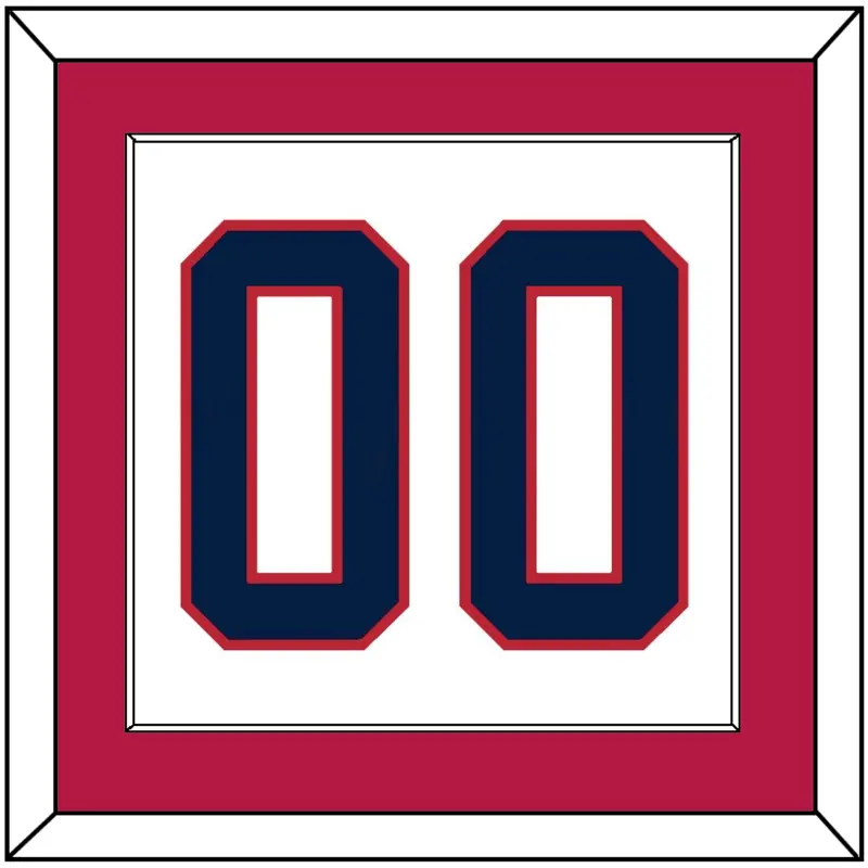 United States Mens Hockey Number - 2002 Olympics Home White - Single Mat 2