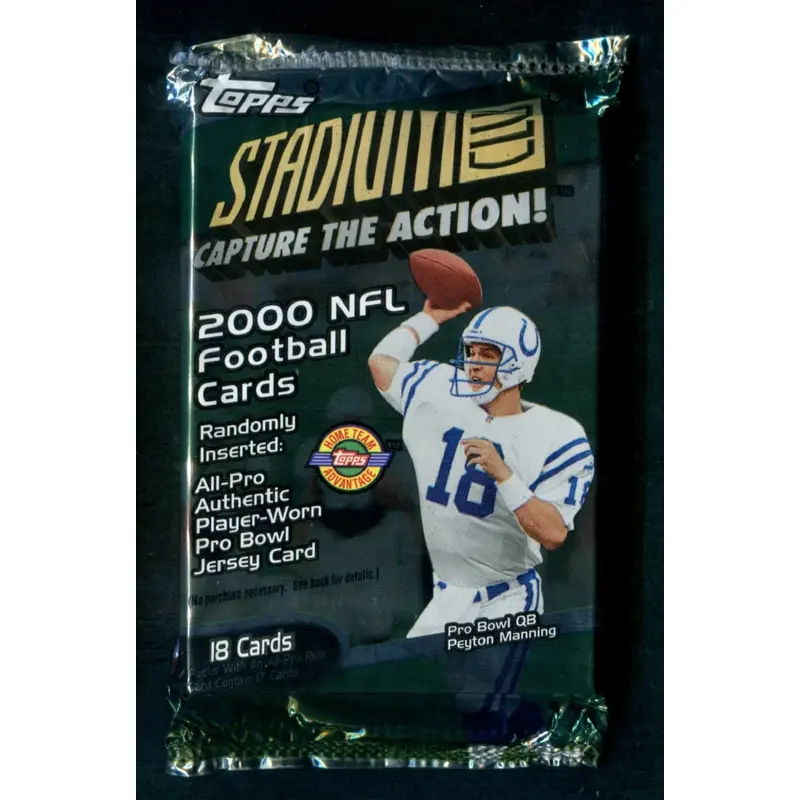 2000 Topps Stadium Club Football Unopened Jumbo Pack (HTA) (18)