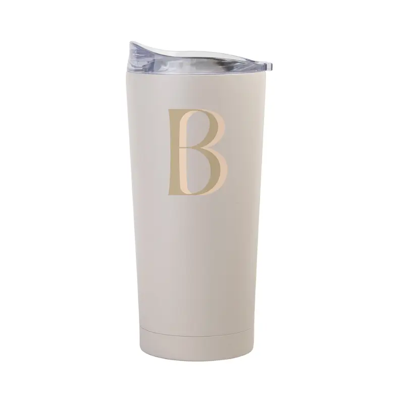 Bachelorette Sand 20oz Letter B Powder Coat Tumbler