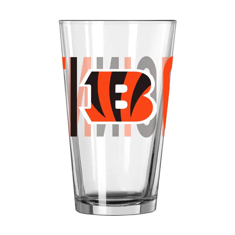Cincinnati Bengals 16oz Overtime Pint Glass