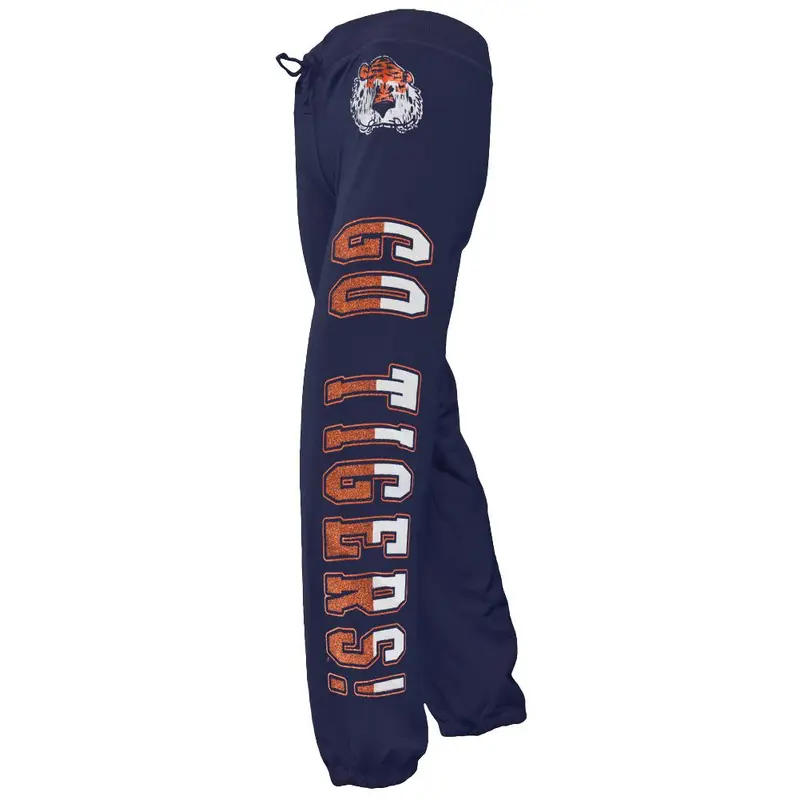 Missouri Tigers - Glitter Go Logo Girls Youth Drawstring Sweatpants