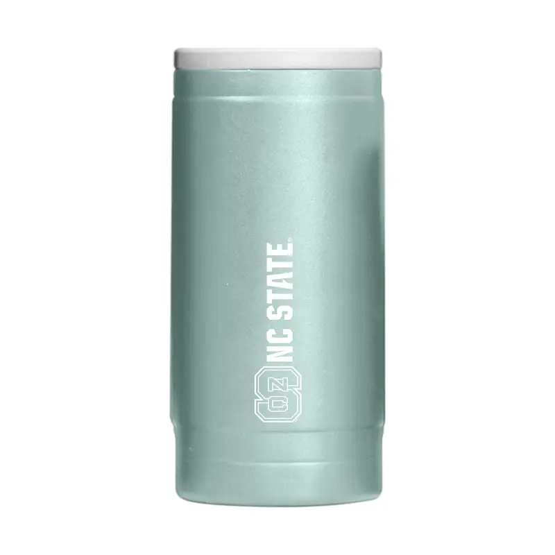 NC State  Vertical Powder Coat Slim Can Coolie