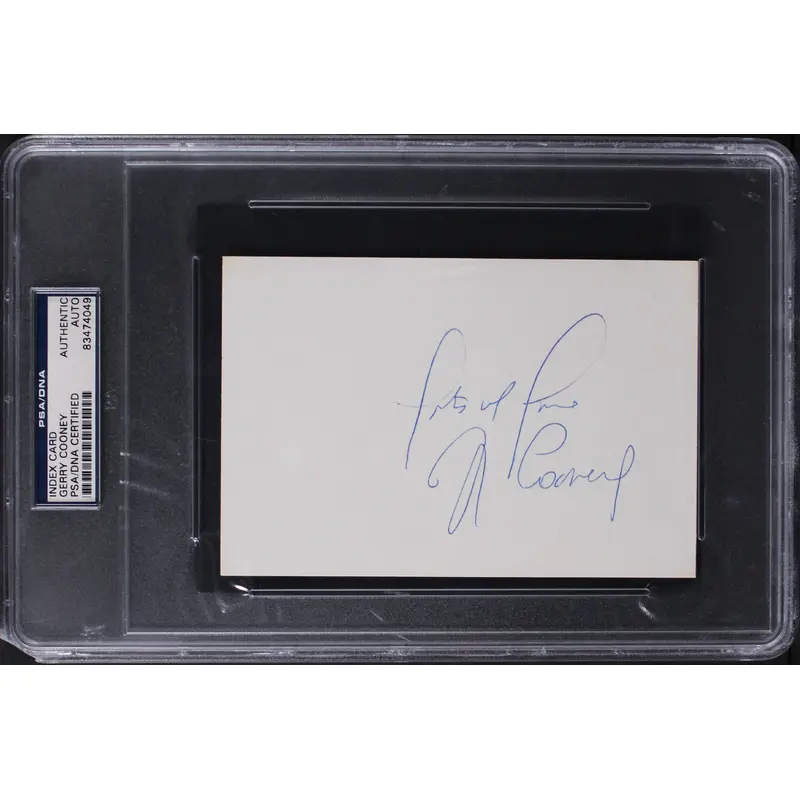 Gerry Cooney Authentic Signed 4x6 Index Card Autographed PSA/DNA Slabbed