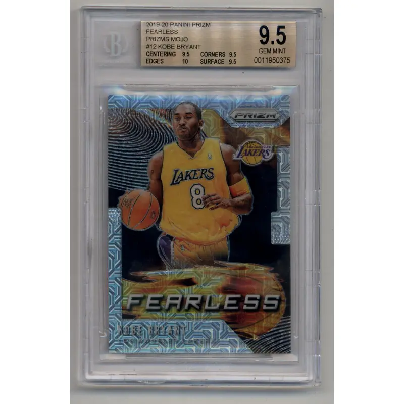 Kobe Bryant 2019-20 Prizm Fearless Mojo 03/25 BGS 9.5 Gem Mint