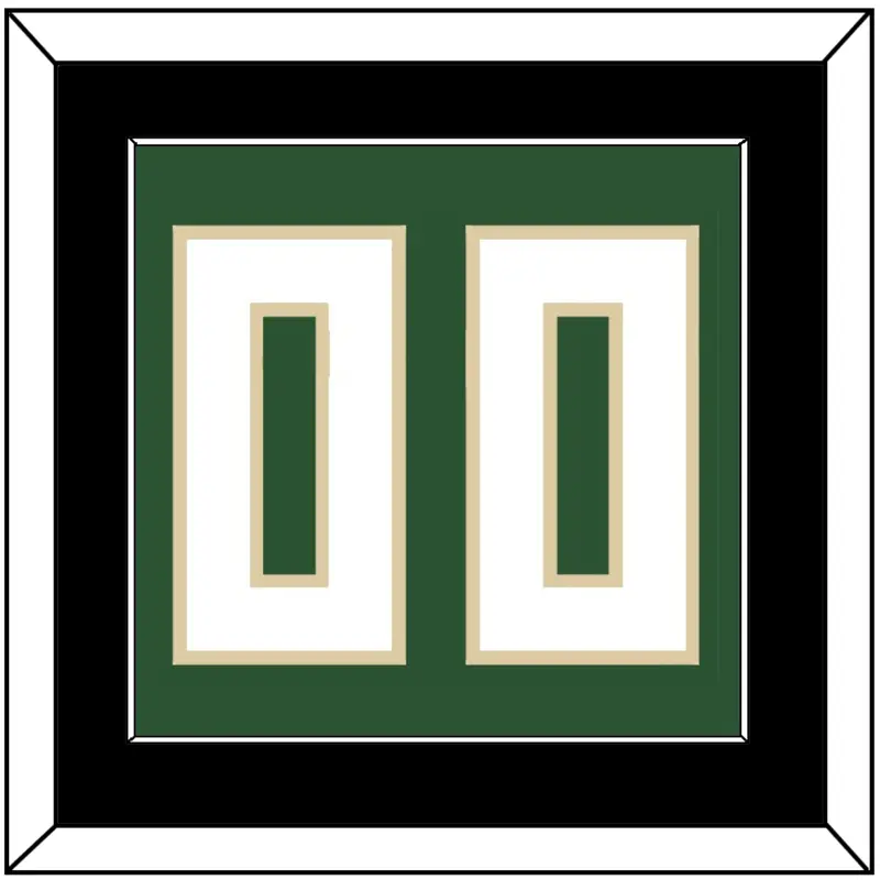 Milwaukee Number - Green Icon - Single Mat 2