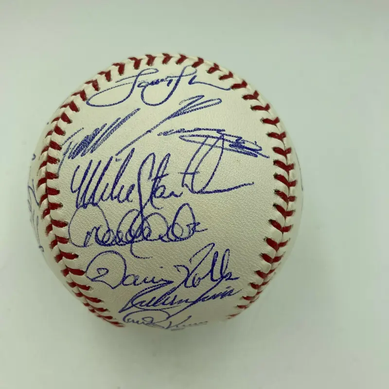 2005 New York Yankees Team Signed Baseball Derek Jeter Mariano Rivera Arod JSA