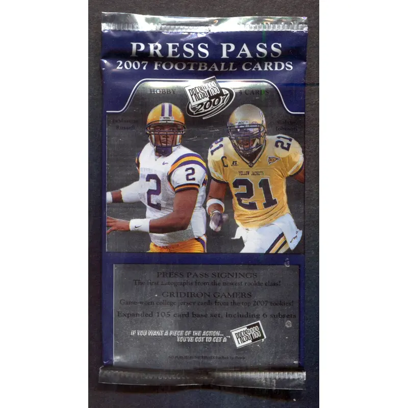 2007 Press Pass Football Unopened Pack (Hobby) (4)