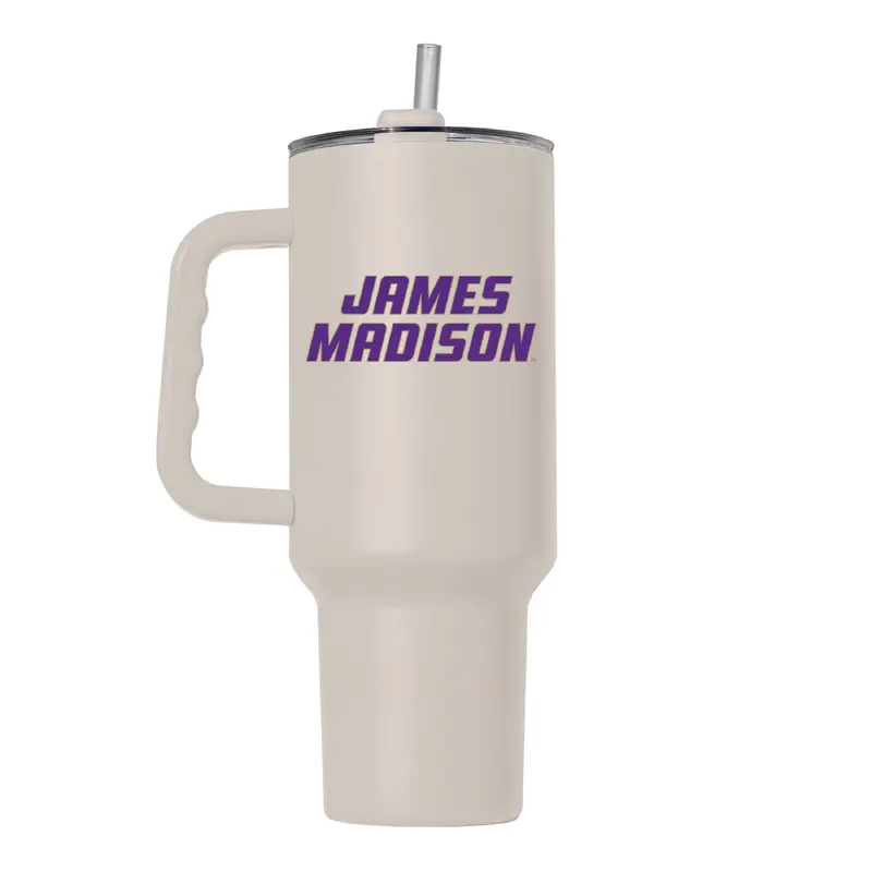 James Madison Sand 40oz Flipside Powder Coat Tumbler