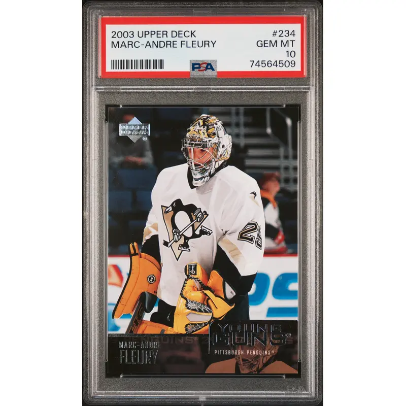 Marc-Andre Fleury 2003 Upper Deck #234 PSA 10 Gem Mint