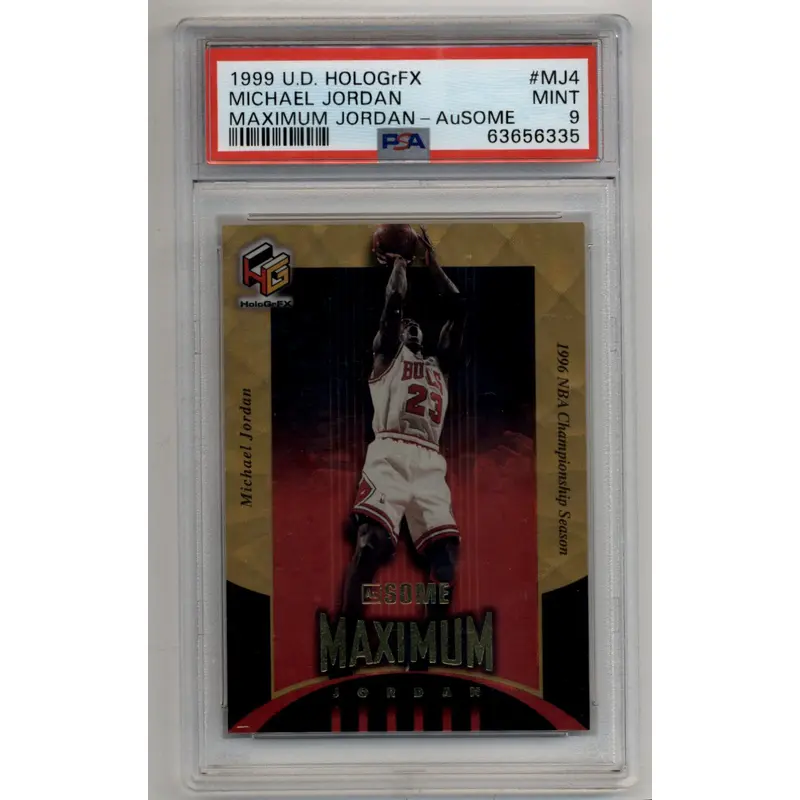 Michael Jordan 1999-00 U.D. HOLOGrFX #MJ4 Maximum Jordan-AuSOME PSA 9 Mint