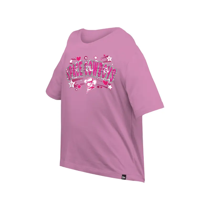 Sugar Land Space Cowboys New Era Youth Girl Tee Boxy Sequin