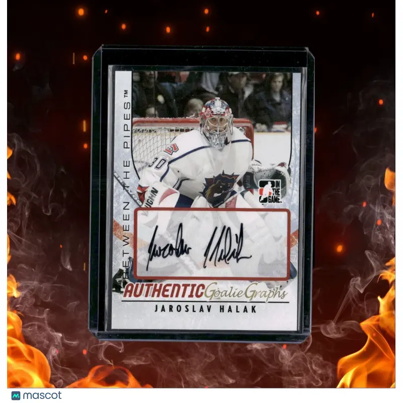 2007-08 In The Game Jaroslav Halak Between the Pipes Goalie Graphs Auto #A-JH