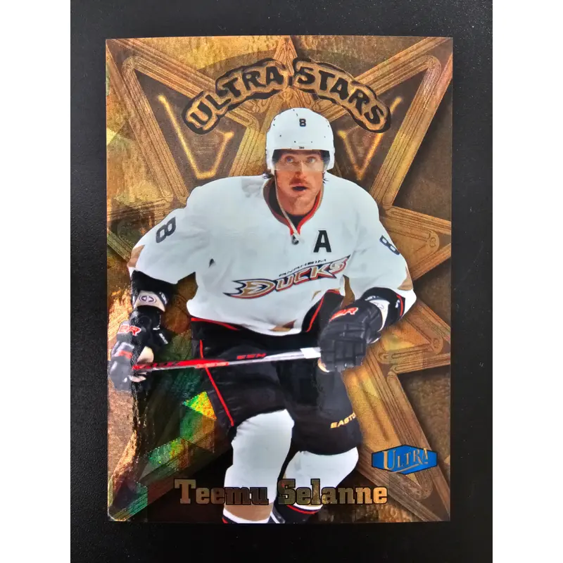 2012-13 Fleer Retro - 1997-98 Ultra Stars Gold Design - Teemu Selanne #20 US