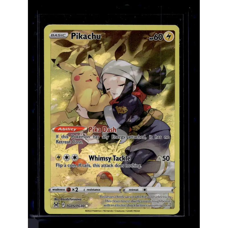 2022 Pokmon Sword & Shield - Lost Origin - Trainer Gallery - Full Art - Pikachu #TG05