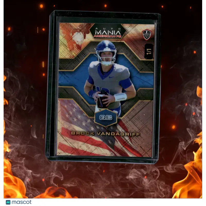 2024 Wild Card Auto Mania American FB Brock Vandagriff Holo-Lux 1st Trading Card