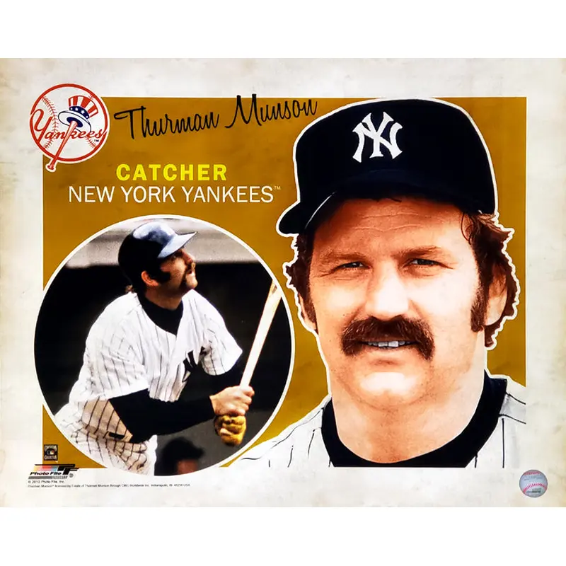 Thurman Munson "Retro SuperCard" New York Yankees Poster - Photofile 16x20