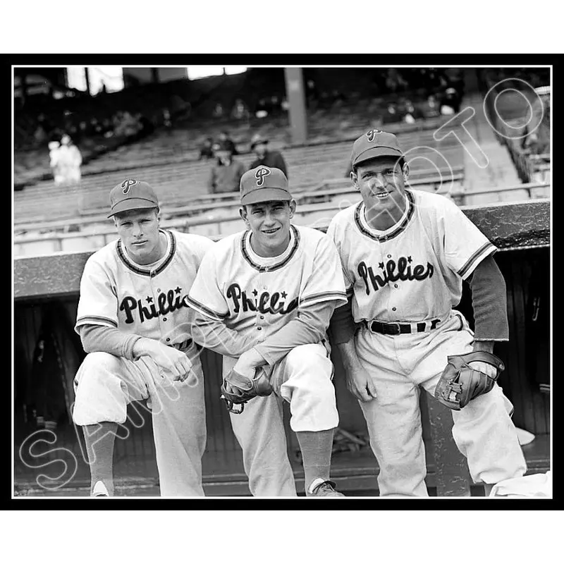 1949 Philadelphia Phillies 8X10 Photo - Ashburn Ennis Nicholson - 900