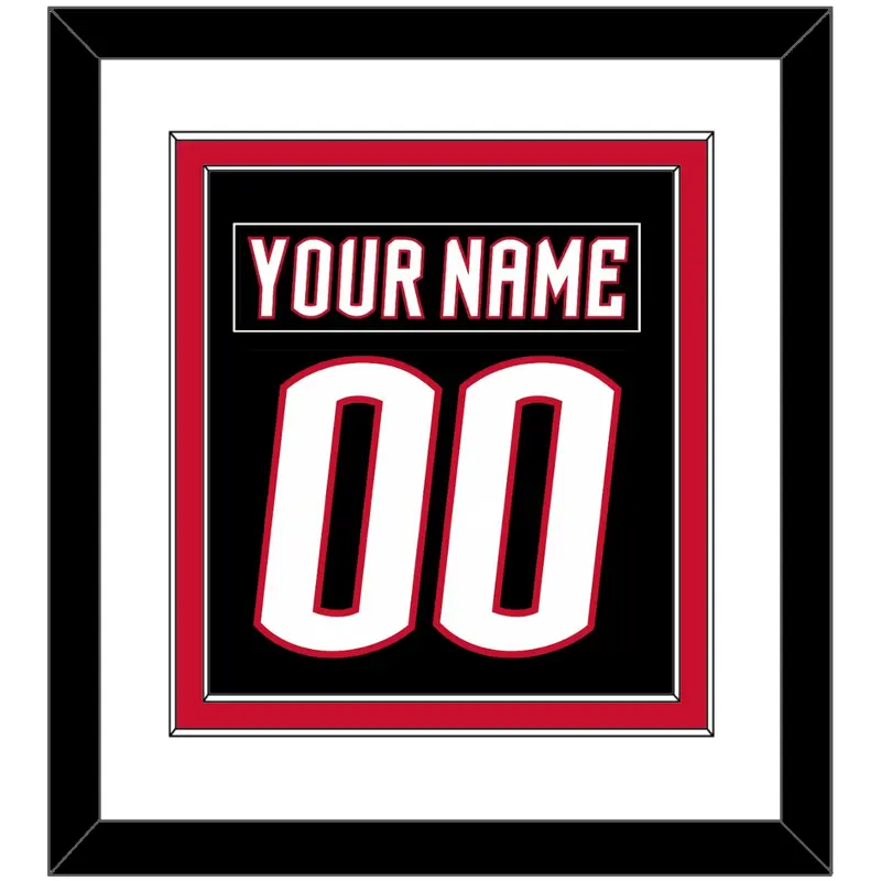 Buffalo Nameplate & Number (Back) Combined - Alternate Black - Double Mat 1