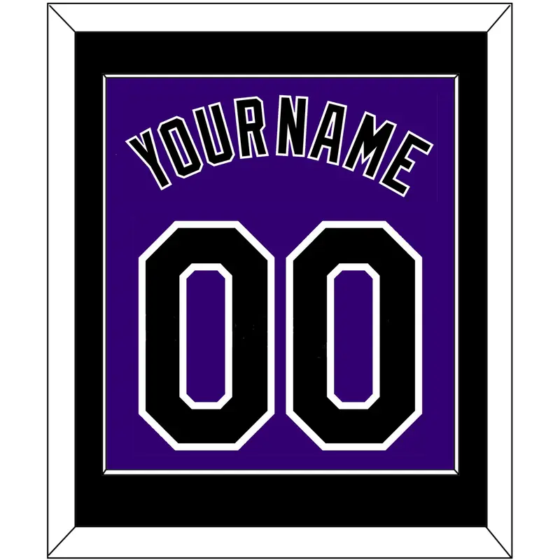 Colorado Name & Number - Alternate Purple - Single Mat 2