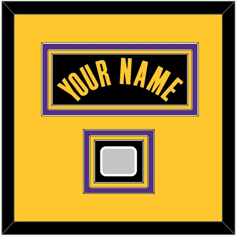 Los Angeles Name & Trophy Patch - Black Earned (2020-2021) - Triple Mat 4
