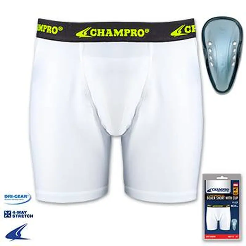New Champro Youth Compression Boxer Short With Cup Size Medium