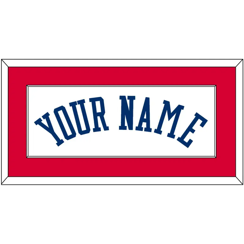 Philadelphia Name - Home White (1978-1991) - Single Mat 1