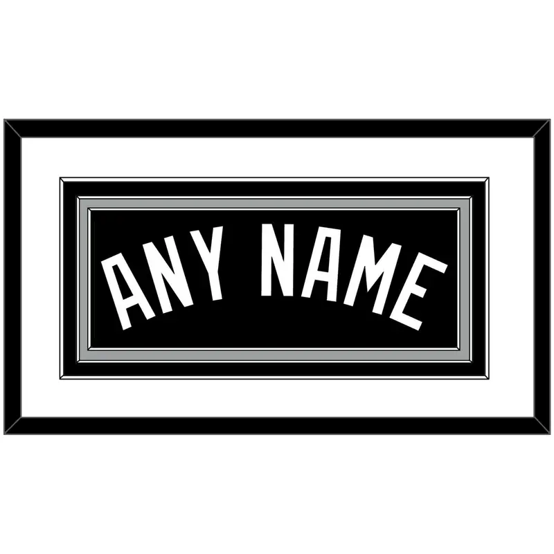 San Antonio Name - Black Icon - Triple Mat 1