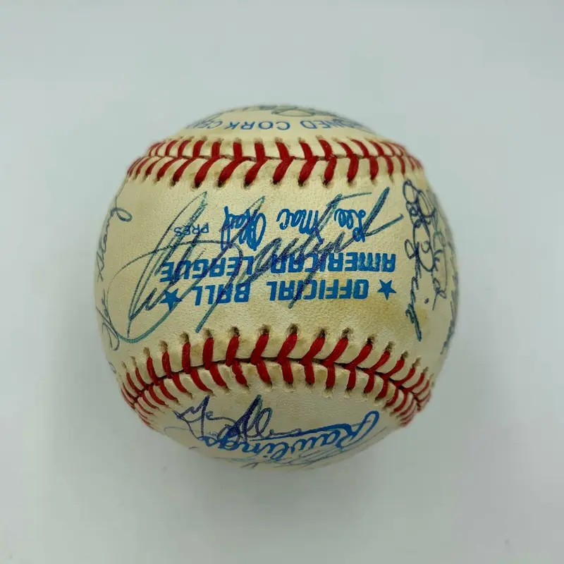 1981 Boston red Sox Team Signed Baseball Carl Yastrzemski Wade Boggs