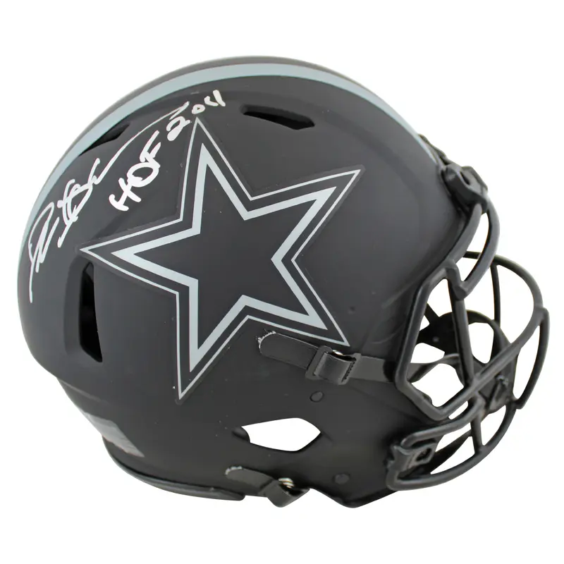 Cowboys Deion Sanders "HOF 201"1 Signed Eclipse F/S Speed Proline Helmet BAS 2