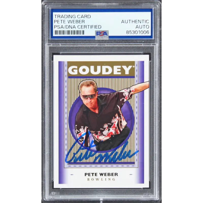 Pete Weber Signed 2019 Upper Deck Goodwin Champions #G48 Card PSA/DNA Slabbed