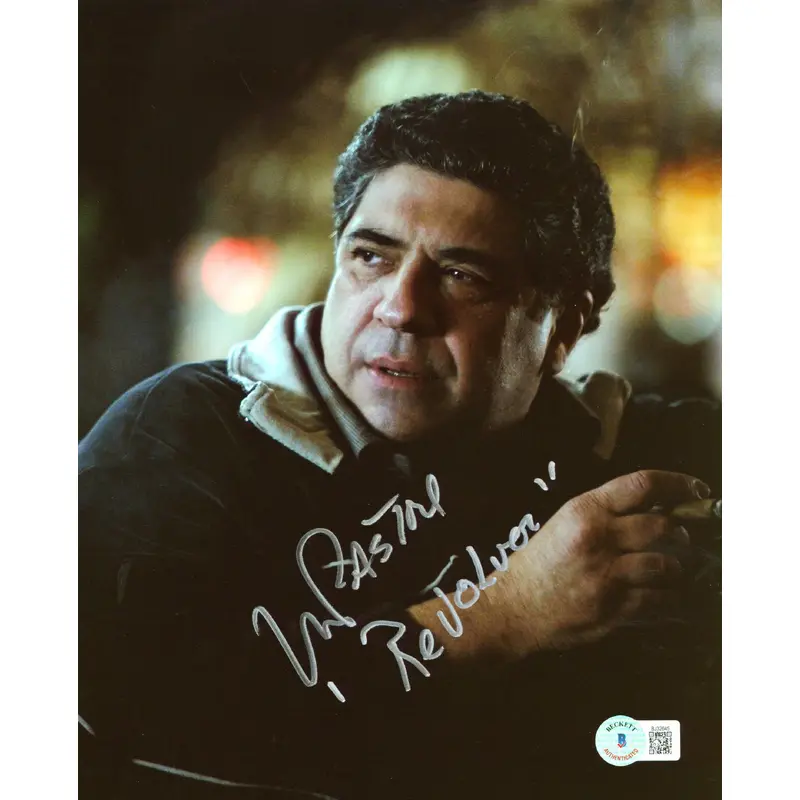 Vincent Pastore Revolver "Revolver" Authentic Signed 8x10 Photo BAS #BJ32645