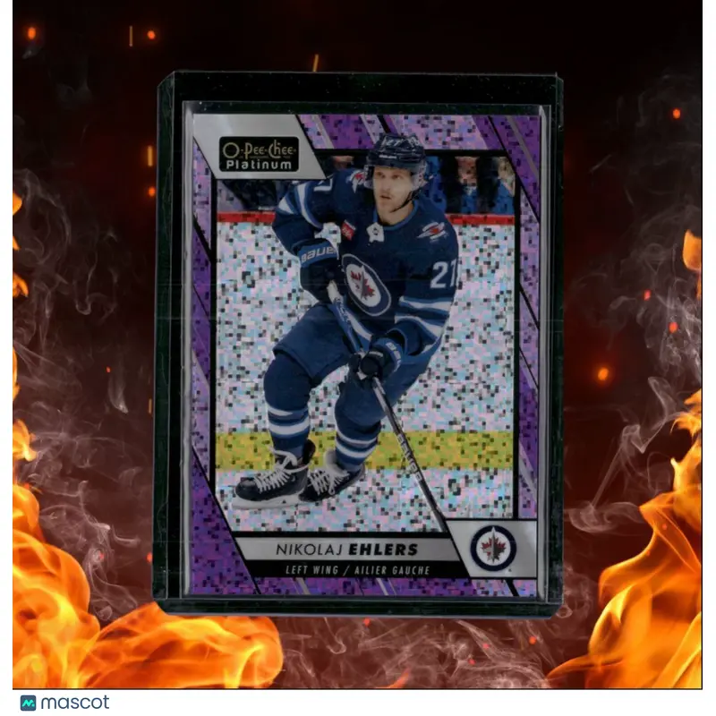 2023-24 O-Pee-Chee Platinum Nikolaj Ehlers Violet Pixels 160/299 #85