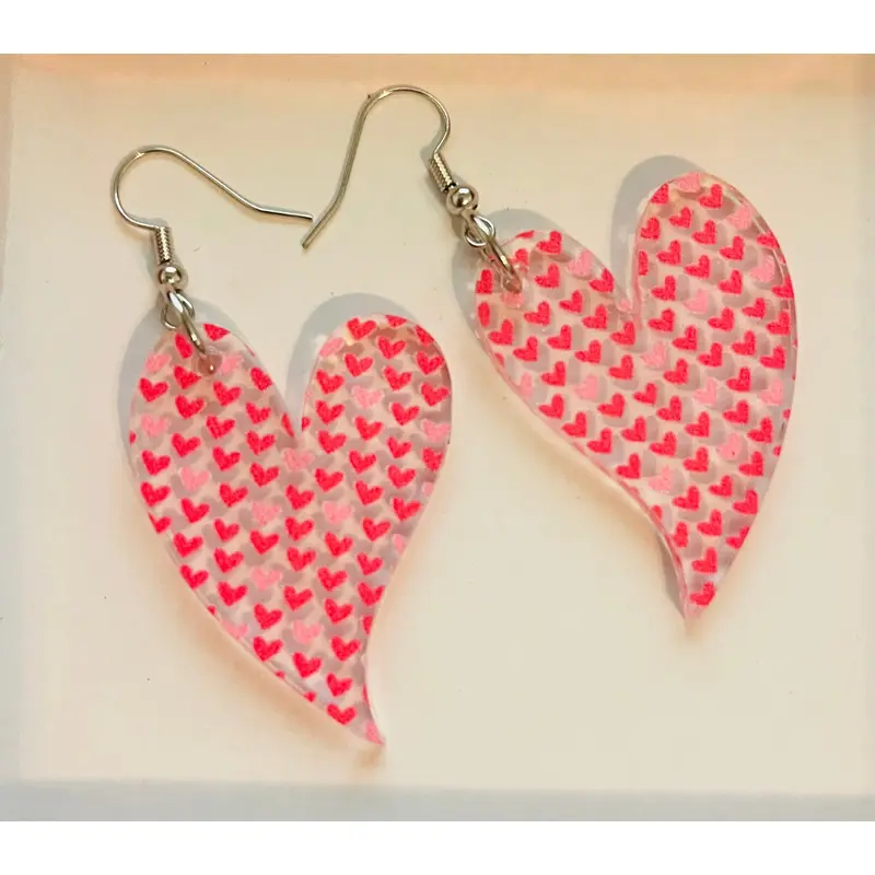Acrylic Long Hearts