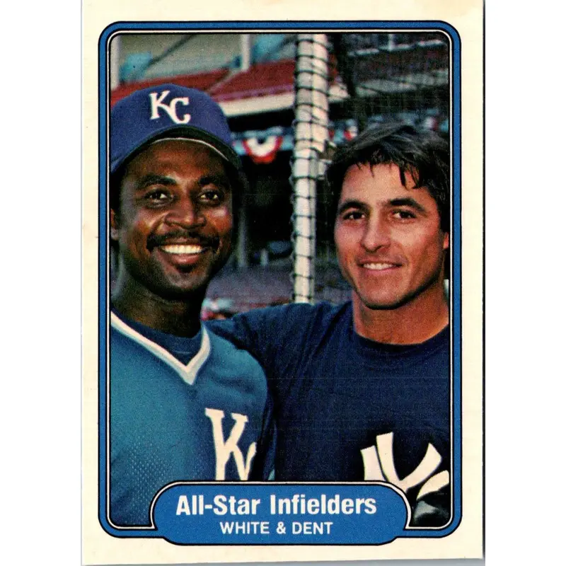 1982 Fleer Frank White/Bucky Dent #629