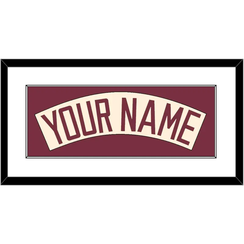 Florida State Baseball Nameplate - Alternate Gold (2016-2018) - Single Mat 1