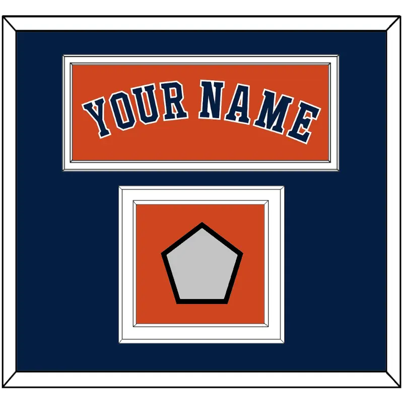 Houston Name & World Series Champions Patch - Alternate Orange - Double Mat 2