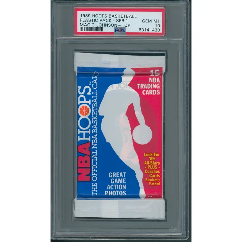 1989 1989/90 Hoops Basketball Unopened Series 1 Pack PSA 10 Magic Top *1430