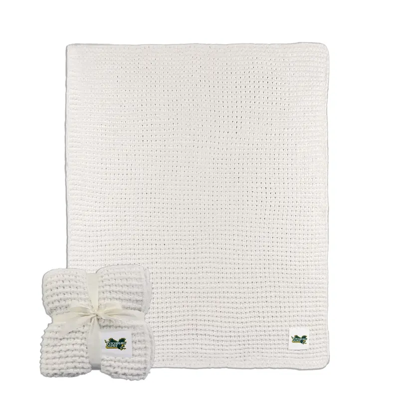 Fitchburgh State University Cable Knit Throw 50x60
