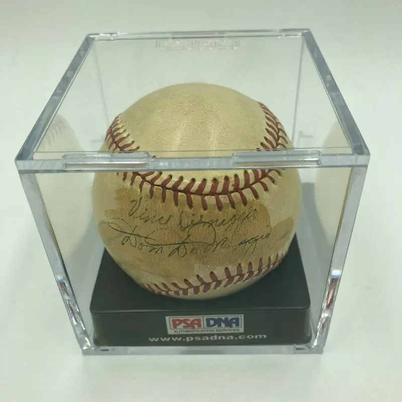 1940's Vince Dimaggio & Dom Dimaggio Signed Baseball PSA DNA COA