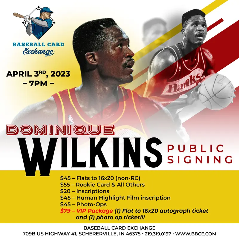 Dominique Wilkins---Photo-Op Ticket