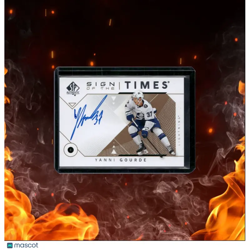 2018-19 SP Authentic Yanni Gourde Sign of the Times #SOTT-YG