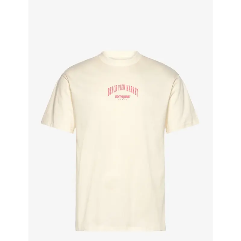 SIXTH JUNE - 6 Eleven print SS Tshirt - Beige